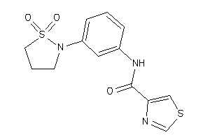 Image of N-[3-(1,1-diketo-1,2-thiazolidin-2-yl)phenyl]thiazole-4-carboxamide