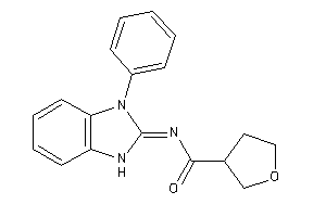 Image of N-(3-phenyl-1H-benzimidazol-2-ylidene)tetrahydrofuran-3-carboxamide