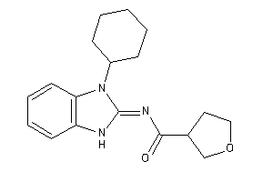 N-(3-cyclohexyl-1H-benzimidazol-2-ylidene)tetrahydrofuran-3-carboxamide