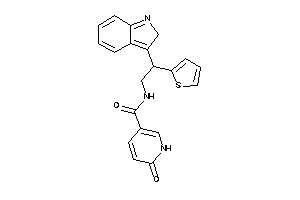 Image of N-[2-(2H-indol-3-yl)-2-(2-thienyl)ethyl]-6-keto-1H-pyridine-3-carboxamide