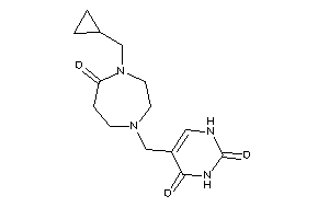 5-[[4-(cyclopropylmethyl)-5-keto-1,4-diazepan-1-yl]methyl]uracil