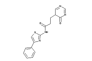 3-(4-keto-5H-pyrimidin-5-yl)-N-(4-phenylthiazol-2-yl)propionamide