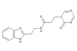 N-[2-(1H-benzimidazol-2-yl)ethyl]-3-(4-keto-5H-pyrimidin-5-yl)propionamide