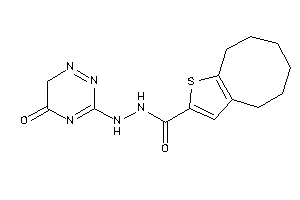 N'-(5-keto-6H-1,2,4-triazin-3-yl)-4,5,6,7,8,9-hexahydrocycloocta[b]thiophene-2-carbohydrazide