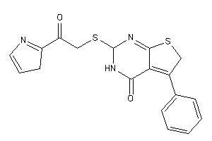 2-[[2-keto-2-(3H-pyrrol-2-yl)ethyl]thio]-5-phenyl-3,6-dihydro-2H-thieno[2,3-d]pyrimidin-4-one