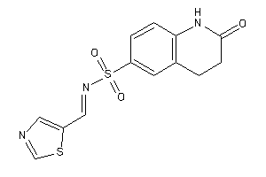 2-keto-N-(thiazol-5-ylmethylene)-3,4-dihydro-1H-quinoline-6-sulfonamide