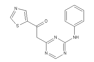 2-(4-anilino-s-triazin-2-yl)-1-thiazol-5-yl-ethanone