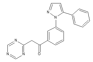 1-[3-(5-phenylpyrazol-1-yl)phenyl]-2-(s-triazin-2-yl)ethanone