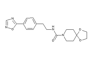 N-[2-[4-(1,2,4-oxadiazol-5-yl)phenyl]ethyl]-1,4-dioxa-8-azaspiro[4.5]decane-8-carboxamide