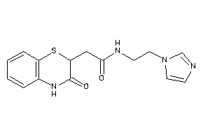 N-(2-imidazol-1-ylethyl)-2-(3-keto-4H-1,4-benzothiazin-2-yl)acetamide