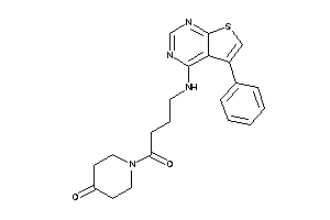 1-[4-[(5-phenylthieno[2,3-d]pyrimidin-4-yl)amino]butanoyl]-4-piperidone