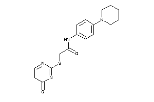 2-[(4-keto-5H-pyrimidin-2-yl)thio]-N-(4-piperidinophenyl)acetamide