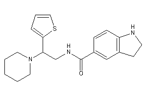 N-[2-piperidino-2-(2-thienyl)ethyl]indoline-5-carboxamide