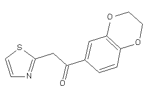 1-(2,3-dihydro-1,4-benzodioxin-6-yl)-2-thiazol-2-yl-ethanone