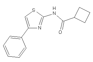 Image of N-(4-phenylthiazol-2-yl)cyclobutanecarboxamide