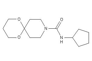 Image of N-cyclopentyl-7,11-dioxa-3-azaspiro[5.5]undecane-3-carboxamide