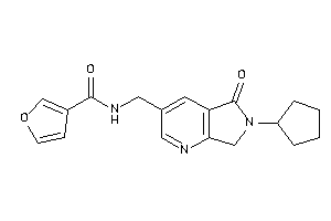 N-[(6-cyclopentyl-5-keto-7H-pyrrolo[3,4-b]pyridin-3-yl)methyl]-3-furamide