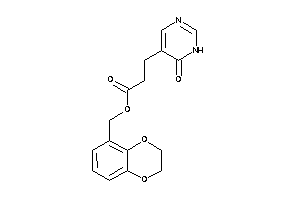 3-(6-keto-1H-pyrimidin-5-yl)propionic Acid 2,3-dihydro-1,4-benzodioxin-5-ylmethyl Ester