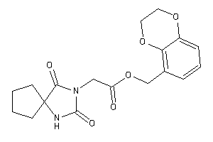 Image of 2-(2,4-diketo-1,3-diazaspiro[4.4]nonan-3-yl)acetic Acid 2,3-dihydro-1,4-benzodioxin-5-ylmethyl Ester