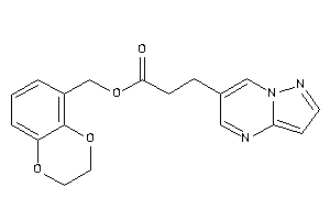 3-pyrazolo[1,5-a]pyrimidin-6-ylpropionic Acid 2,3-dihydro-1,4-benzodioxin-5-ylmethyl Ester