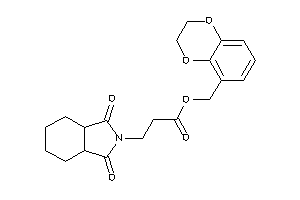 3-(1,3-diketo-3a,4,5,6,7,7a-hexahydroisoindol-2-yl)propionic Acid 2,3-dihydro-1,4-benzodioxin-5-ylmethyl Ester