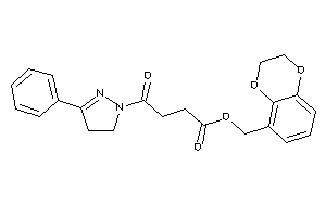 4-keto-4-(3-phenyl-2-pyrazolin-1-yl)butyric Acid 2,3-dihydro-1,4-benzodioxin-5-ylmethyl Ester