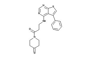 1-[3-[(5-phenylthieno[2,3-d]pyrimidin-4-yl)amino]propanoyl]-4-piperidone
