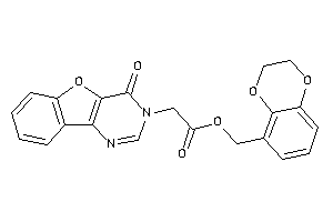 2-(4-ketobenzofuro[3,2-d]pyrimidin-3-yl)acetic Acid 2,3-dihydro-1,4-benzodioxin-5-ylmethyl Ester