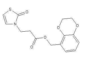 3-(2-keto-4-thiazolin-3-yl)propionic Acid 2,3-dihydro-1,4-benzodioxin-5-ylmethyl Ester