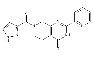 7-(1H-pyrazole-3-carbonyl)-2-(2-pyridyl)-3,5,6,8-tetrahydropyrido[3,4-d]pyrimidin-4-one