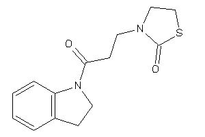 3-(3-indolin-1-yl-3-keto-propyl)thiazolidin-2-one