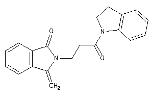 2-(3-indolin-1-yl-3-keto-propyl)-3-methylene-isoindolin-1-one