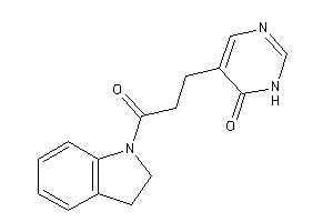 5-(3-indolin-1-yl-3-keto-propyl)-1H-pyrimidin-6-one