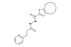 N'-[3-(2-pyridyl)propanoyl]-4,5,6,7,8,9-hexahydrocycloocta[b]thiophene-2-carbohydrazide