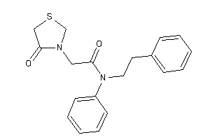 2-(4-ketothiazolidin-3-yl)-N-phenethyl-N-phenyl-acetamide