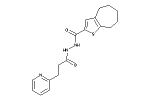 N'-[3-(2-pyridyl)propanoyl]-5,6,7,8-tetrahydro-4H-cyclohepta[b]thiophene-2-carbohydrazide