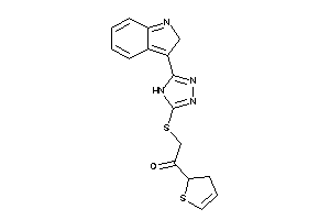 1-(2,3-dihydrothiophen-2-yl)-2-[[5-(2H-indol-3-yl)-4H-1,2,4-triazol-3-yl]thio]ethanone