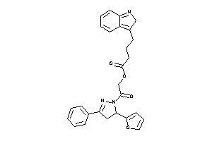 4-(2H-indol-3-yl)butyric Acid [2-[5-(2-furyl)-3-phenyl-2-pyrazolin-1-yl]-2-keto-ethyl] Ester