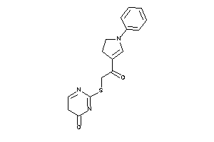 2-[[2-keto-2-(1-phenyl-2-pyrrolin-3-yl)ethyl]thio]-5H-pyrimidin-4-one