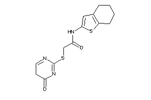 Image of 2-[(4-keto-5H-pyrimidin-2-yl)thio]-N-(4,5,6,7-tetrahydrobenzothiophen-2-yl)acetamide