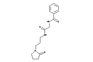 N-[2-keto-2-[3-(2-ketopyrrolidino)propylamino]ethyl]benzamide