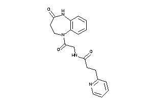 N-[2-keto-2-(2-keto-3,4-dihydro-1H-1,5-benzodiazepin-5-yl)ethyl]-3-(2-pyridyl)propionamide