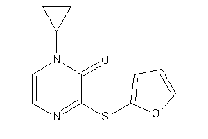 1-cyclopropyl-3-(2-furylthio)pyrazin-2-one