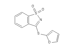 Image of 3-(2-furylthio)-1,2-benzothiazole 1,1-dioxide