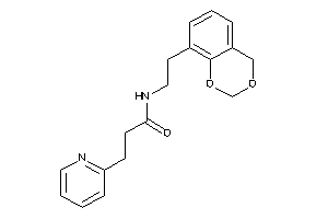 N-[2-(4H-1,3-benzodioxin-8-yl)ethyl]-3-(2-pyridyl)propionamide