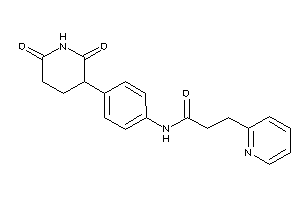 N-[4-(2,6-diketo-3-piperidyl)phenyl]-3-(2-pyridyl)propionamide