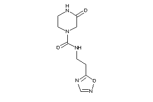 3-keto-N-[2-(1,2,4-oxadiazol-5-yl)ethyl]piperazine-1-carboxamide