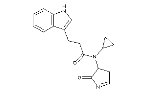 Image of N-cyclopropyl-3-(1H-indol-3-yl)-N-(2-keto-1-pyrrolin-3-yl)propionamide