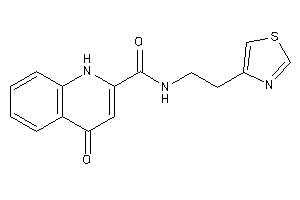 4-keto-N-(2-thiazol-4-ylethyl)-1H-quinoline-2-carboxamide