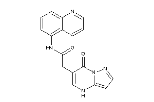 Image of 2-(7-keto-4H-pyrazolo[1,5-a]pyrimidin-6-yl)-N-(5-quinolyl)acetamide